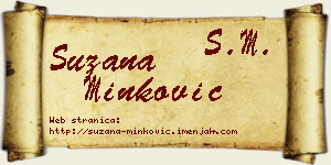 Suzana Minković vizit kartica